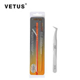 Vetus Tweezers, Vetus Tweezers - Eyelash Extension Tweezers 6A-SA, Mk Beauty Club, Tweezers