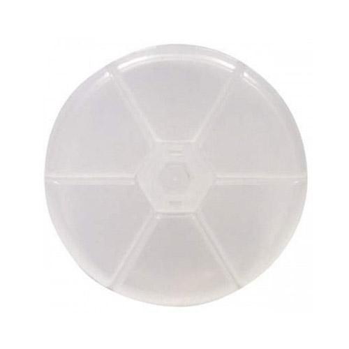 DL Professional, Small Rhinestone Wheel Container - 6 Compartments, Mk Beauty Club, Storage Container