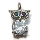 Fuschia, Fuschia Nail Art - Owl Charm - Gray, Mk Beauty Club, Nail Art