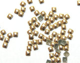 Fuschia, Fuschia Nail Art - Nail Studs - Small Gold Square, Mk Beauty Club, Metal Parts