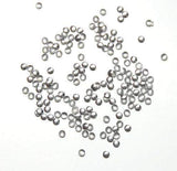 Fuschia, Fuschia Nail Art - Nail Studs - Small Silver Circle, Mk Beauty Club, Metal Parts