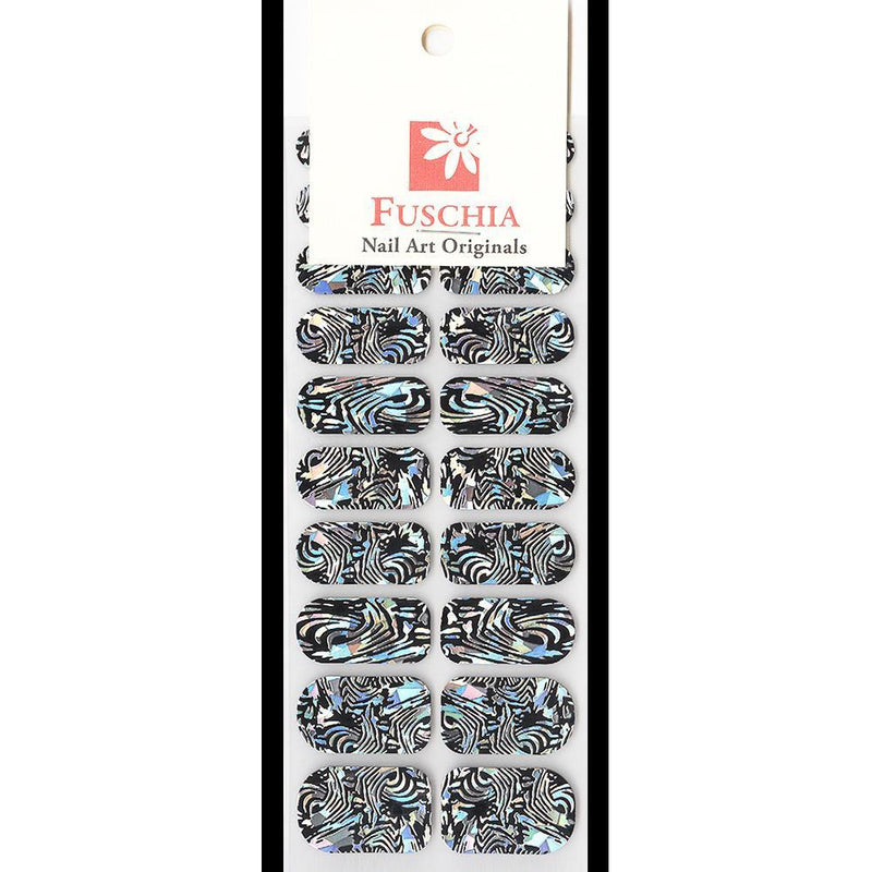 Fuschia, Fuschia Nail Wraps - Hologram Graphics, Mk Beauty Club, Nail Wrap