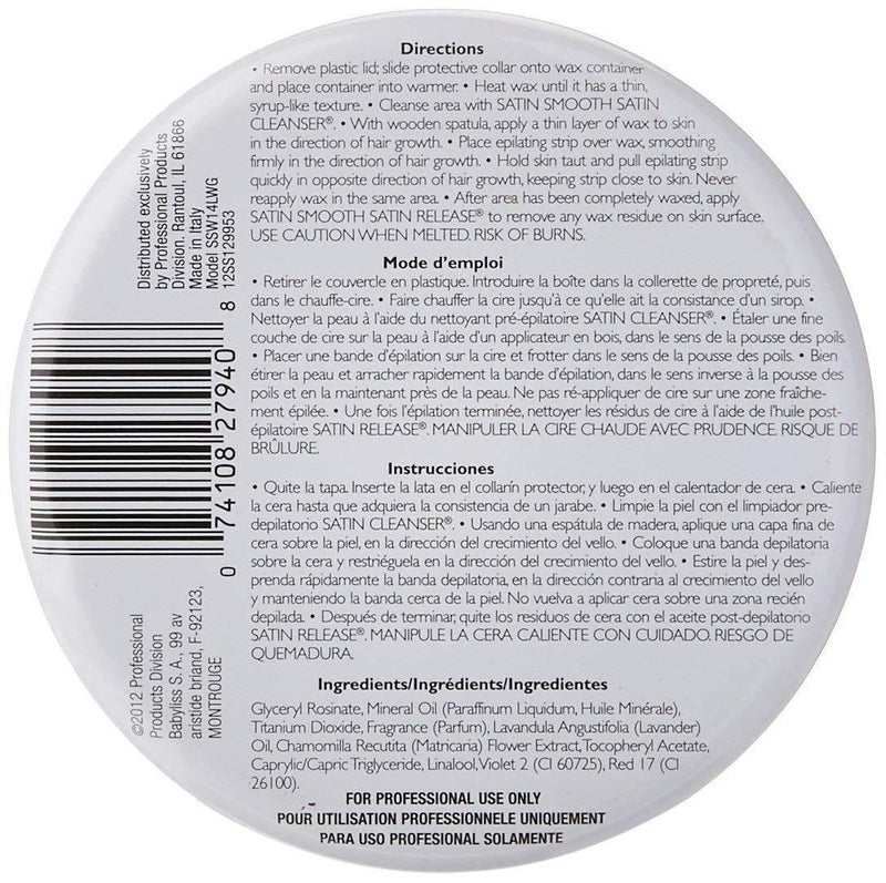 Satin Smooth, Satin Smooth Lavender Wax with Chamomile, 14 Ounce, Mk Beauty Club, Wax