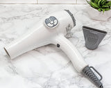 CROC Premium IC Blow Dryer, Ionic Salon Hair Dryer 1700 Watt White