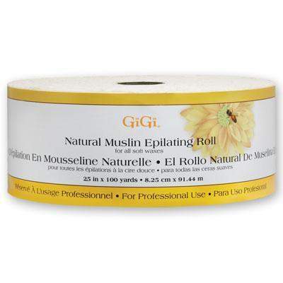 Gigi, Gigi Natural Muslin Roll - 2.5 in x 100yd, Mk Beauty Club, Muslin Roll