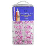 Dashing Diva, Dashing Diva French Wrap Plus - Thin Band / Fuchsia 140tips, Mk Beauty Club, Nail Tip Set