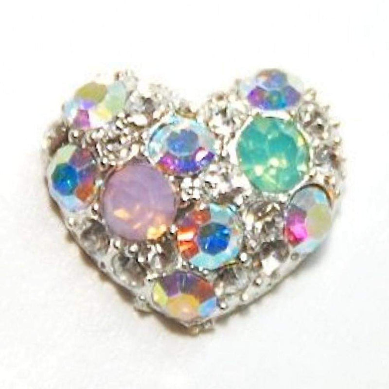 Fuschia, Fuschia Nail Art - Heart Crystal Assortment - Aurora, Mk Beauty Club, Nail Art