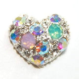 Fuschia, Fuschia Nail Art - Heart Crystal Assortment - Aurora, Mk Beauty Club, Nail Art