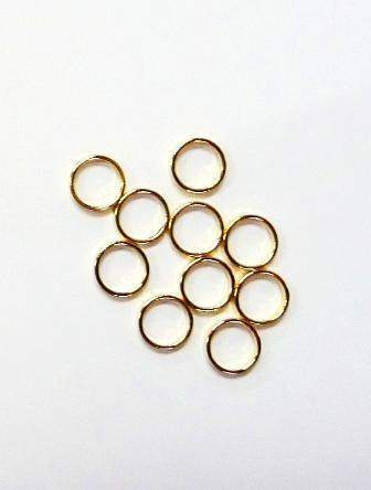 Fuschia, Fuschia Nail Art - Geometric Circle - Gold, Mk Beauty Club, Metal Parts