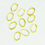 Fuschia, Fuschia Nail Art - Oval Outline - Gold, Mk Beauty Club, Metal Parts