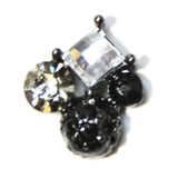 Fuschia, Fuschia Nail Art - Assorted Crystals - Black, Mk Beauty Club, Nail Art