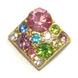 Fuschia, Fuschia Nail Art - Square Crystal Assortment - Pink, Mk Beauty Club, Nail Art