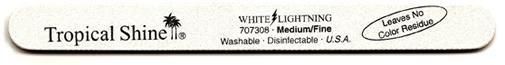 Tropical Shine, Tropical Shine White Lightening File - Medium/Fine 180/240, Mk Beauty Club, Nail File