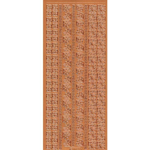 Rococo Nail Seal, Rococo Nail Seal #1033 Copper/Copper, Mk Beauty Club, Nail Art Sticker