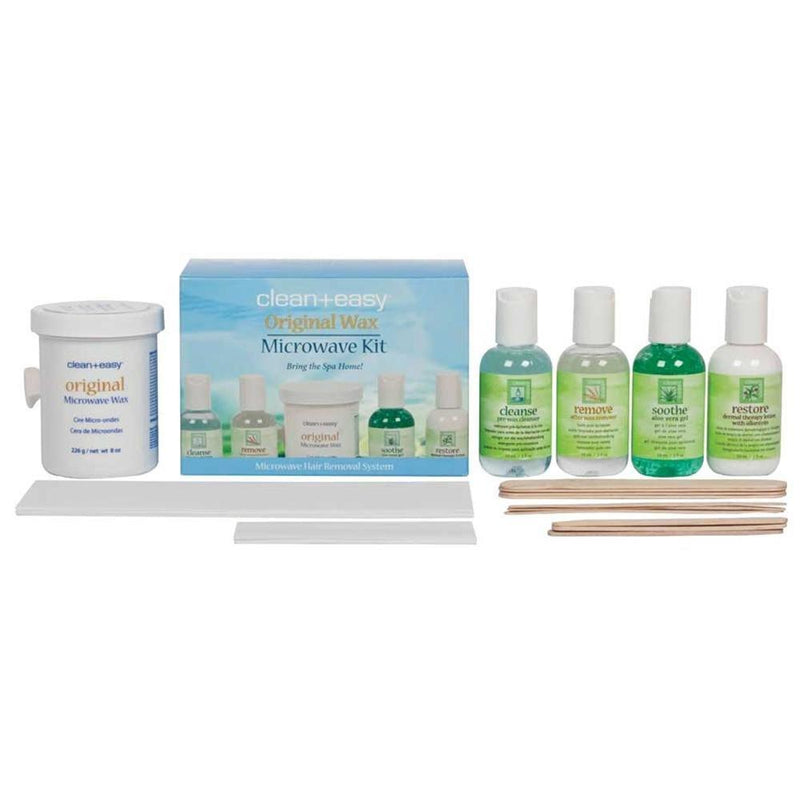Clean & Easy, Clean & Easy Original Wax Microwave Kit, Mk Beauty Club, Microwave Waxing Kit