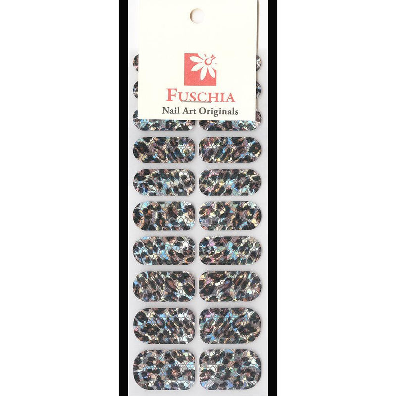 Fuschia, Fuschia Nail Wraps - Hologram Cheetah, Mk Beauty Club, Nail Wrap