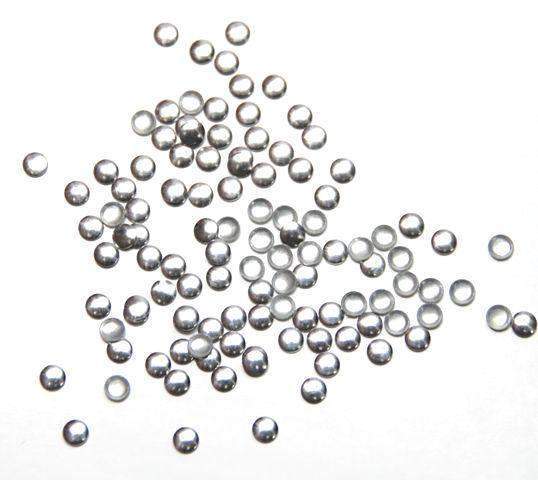 Fuschia, Fuschia Nail Art - Nail Studs - Medium Silver Circle, Mk Beauty Club, Metal Parts