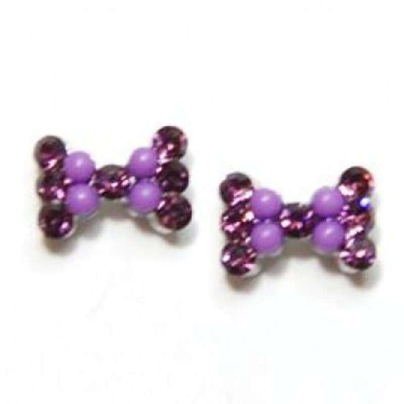 Fuschia, Fuschia Nail Art Charms - Baby Bow - Purple, Mk Beauty Club, Nail Art Charms