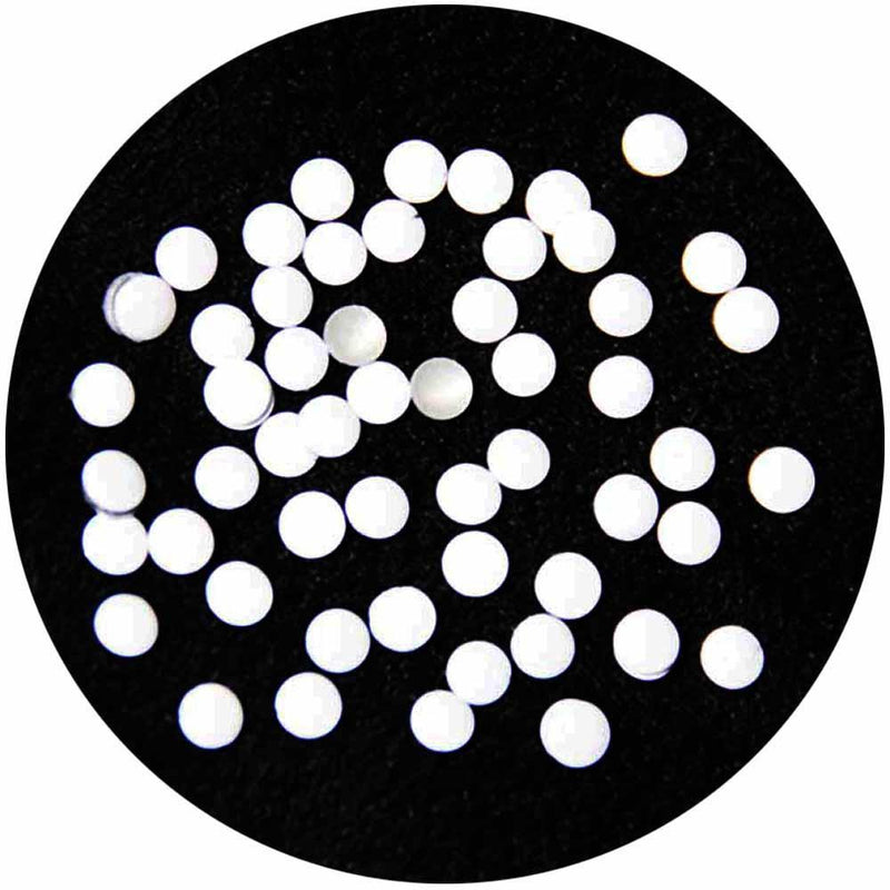 Fuschia, Fuschia Nail Art - White Studs - Medium Circle, Mk Beauty Club, Metal Parts