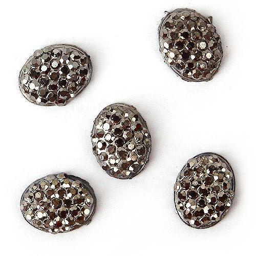 Fuschia, Fuschia Nail Art -  Oval Black, Mk Beauty Club, Nail Art