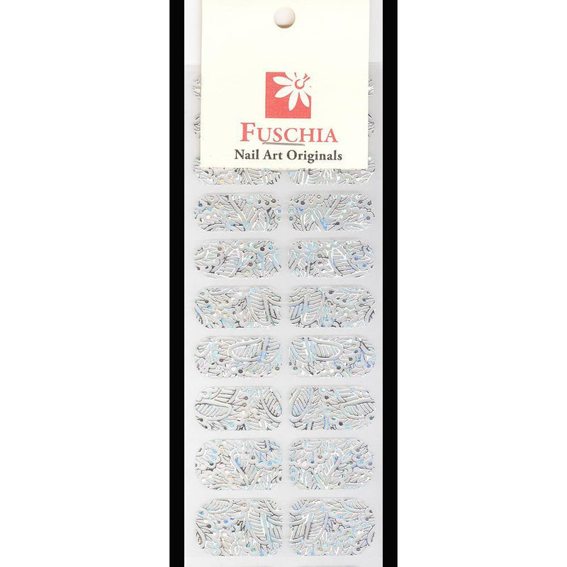 Fuschia, Fuschia Nail Wraps - Hologram Feathers See Through, Mk Beauty Club, Nail Wrap