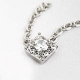 Fuschia, Fuschia Nail Art - Crystal Necklace - Silver White, Mk Beauty Club, Nail Art