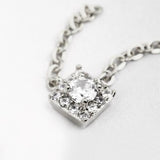 Fuschia, Fuschia Nail Art - Crystal Necklace - Silver White, Mk Beauty Club, Nail Art