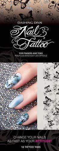Dashing Diva, Dashing Diva Nail Tattoo - Fluttering Around 1, Mk Beauty Club, Nail Art