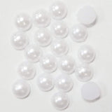 Fuschia, Fuschia Nail Art - White Pearl - Medium, Mk Beauty Club, Nail Art