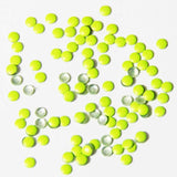 Fuschia, Fuschia Nail Art - Neon Yellow Studs - Large Circle, Mk Beauty Club, Metal Parts
