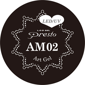 Presto, Presto Art Gel 2g Jar - AM02 Black, Mk Beauty Club, Art Gel
