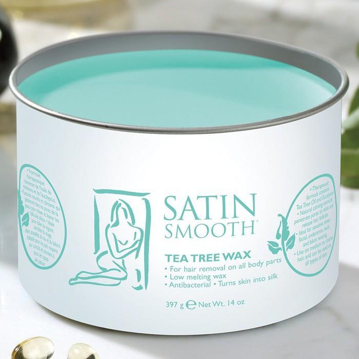 Satin Smooth, Satin Smooth Tea Tree Wax 14 oz, Mk Beauty Club, Wax