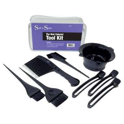 Soft 'N Style Hair Colorist Tool Kit 8 Piece Set