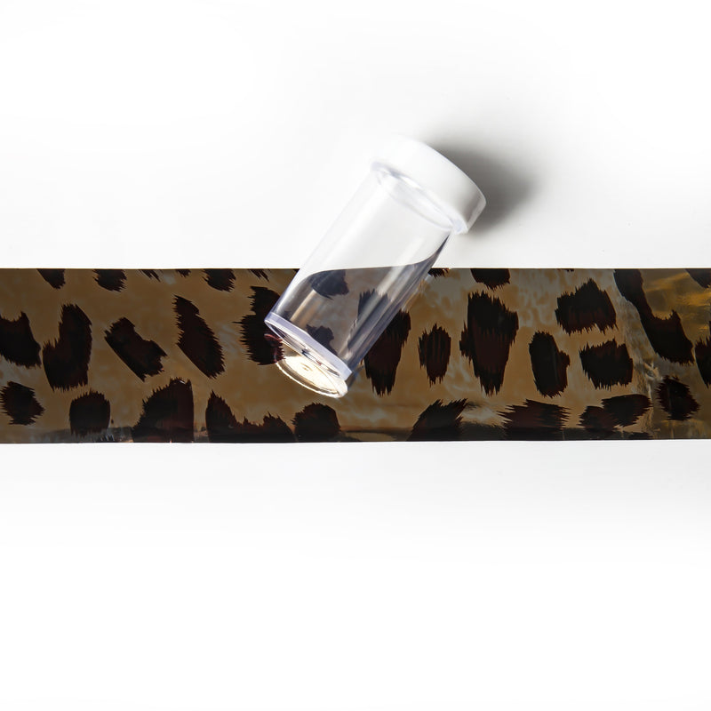 Apres Nail, Shiny Cheetah Print Foil, Mk Beauty Club, active