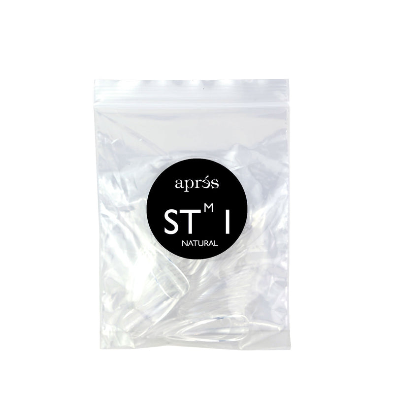 Apres Nail, Natural Stiletto Medium Refill Bags, Mk Beauty Club, active