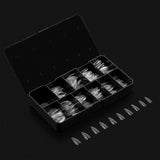 Apres Nail, Natural Stiletto Medium Box of Tips, Mk Beauty Club, active