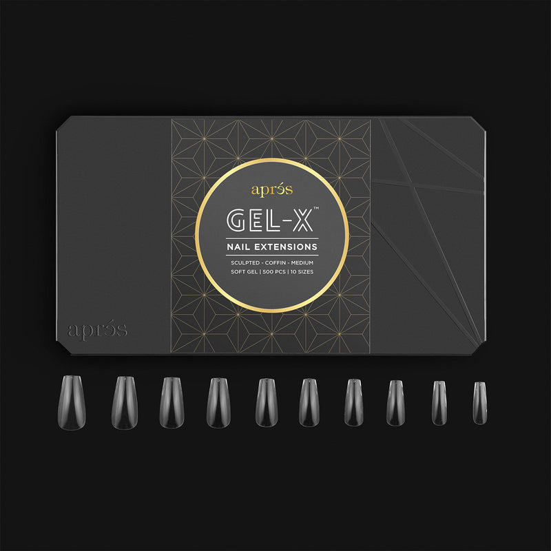 Apres Nail, Sculpted Coffin Medium Mk Beauty Club, active