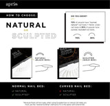 Apres Nail, Sculpted Stiletto Long Box of Tips, Mk Beauty Club, active