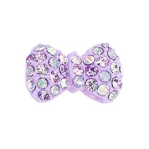 Fuschia, Fuschia Nail Art Charms - Crystal Purple Bow, Mk Beauty Club, Nail Art Charms