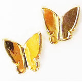 Fuschia, Fuschia Nail Art - Gold Butterfly, Mk Beauty Club, Nail Art