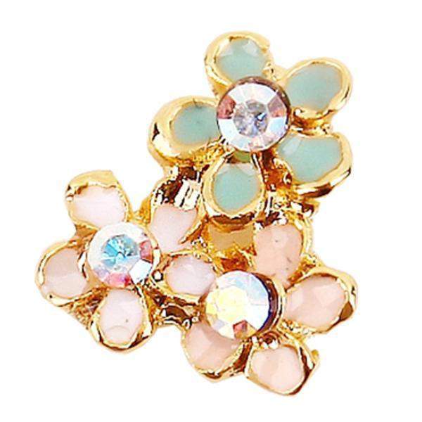 Fuschia, Fuschia Nail Art -  Daisy Cluster 2, Mk Beauty Club, Nail Art