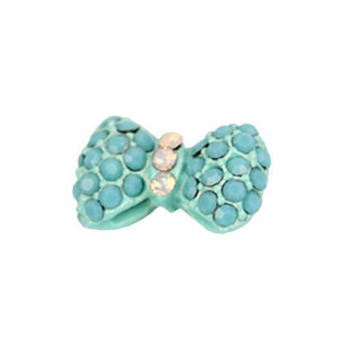 Fuschia, Fuschia Nail Art Charms - Sky Blue Bow, Mk Beauty Club, Nail Art Charms