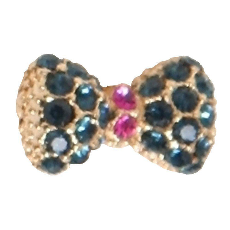 Fuschia, Fuschia Nail Wraps - Crystal Bow - Dark Green/Gold, Mk Beauty Club, Nail Wrap