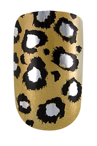 Dashing Diva, Dashing Diva Metallic Nails - Cat Fight Leopard, Mk Beauty Club, Full Cover Nail Tips