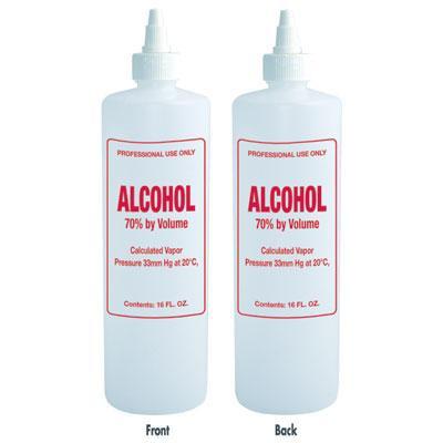 Soft N Style, Soft N Style- Imprinted Nail Solution Bottle - Alcohol - 16oz, Mk Beauty Club, Bottles / Pumps