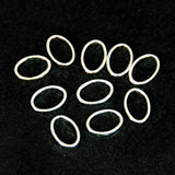 Fuschia, Fuschia Nail Art - Oval Outline - Silver, Mk Beauty Club, Metal Parts