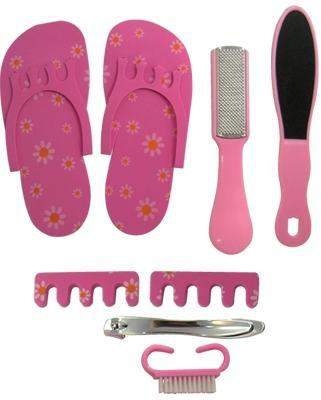 DL Professional, DL Pro - Pink Pedicure Set 8pc., Mk Beauty Club, Practice Finger