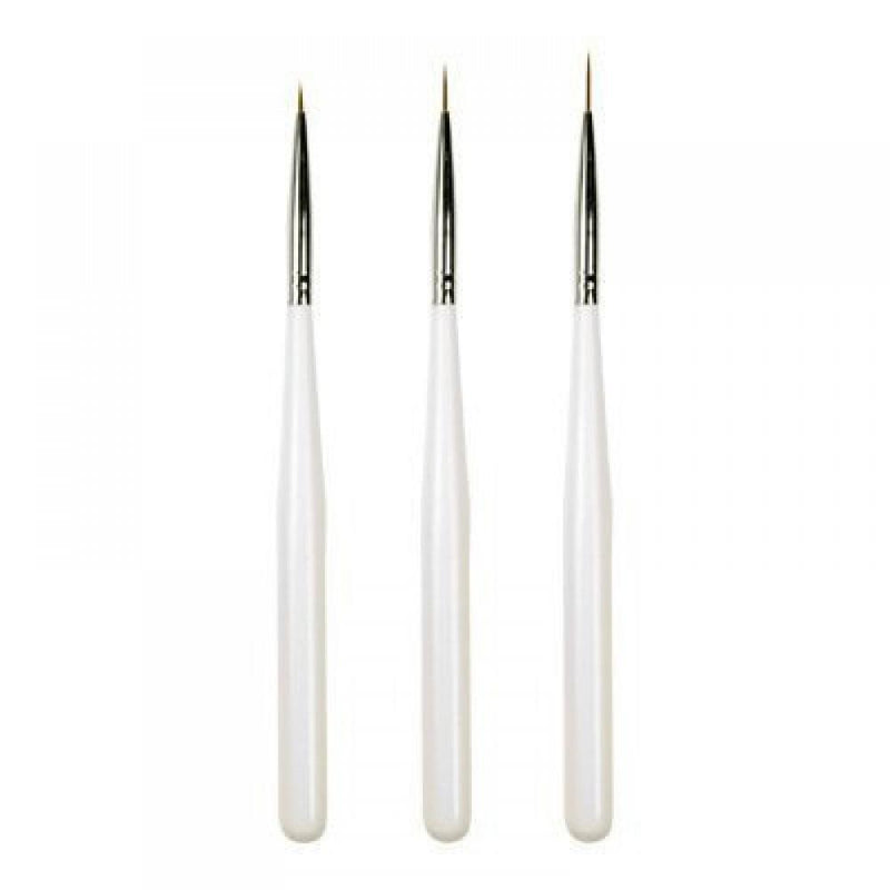 Mk Beauty Club, Striping Brush & Detailer Set - 3pc, Mk Beauty Club, Nail Art Brush