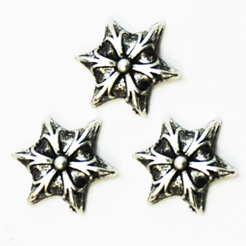 Fuschia, Fuschia Nail Art Charms - 6points Star - 3pc, Mk Beauty Club, Nail Art Charms