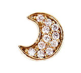 Fuschia, Fuschia Nail Art - Moon - Gold, Mk Beauty Club, Nail Art